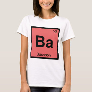 T-shirt Ba - Symbole de tableau périodique de la chimie de