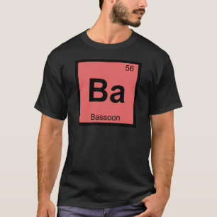 T-shirt Ba - Symbole périodique de la chimie musicale de B