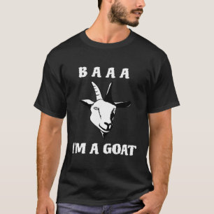 T-shirt Baa Im Un Costume De Chèvre Halloween Pour La Fête