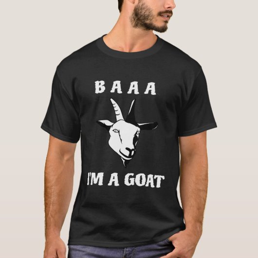 T-shirt Baa Im Un Costume De Chèvre Halloween Pour La Fête (Devant)