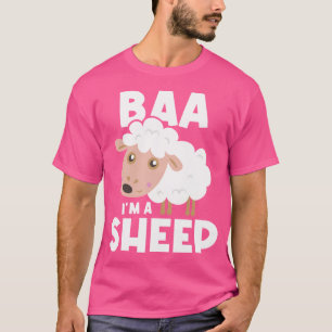 T-shirt Baa Je Suis Un Herbe De Moutons Éleveur Moutons Él
