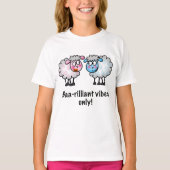 T-shirt Baa-rilliant - Cute Cartoon Sheep Pair (Devant)