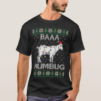 Baaa Humbug Chèvre Santa Chapeau lumières de Noël 
