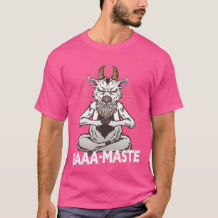 T-shirt Baaa-Maste Chèvre Yoga Namaste Méditation Spiritue
