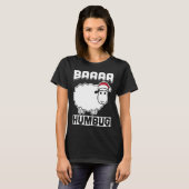 T-shirt Baaaa Humbug Funny Sheep Anti Xmas Scrooge Grumpy (Devant entier)