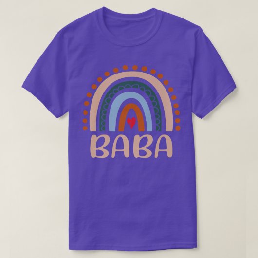 T-shirt Baba Arc-en-ciel Grand-mère mignonne Fête des mère (Design devant)