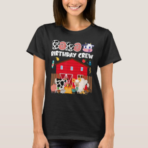 T-shirt Baba Birthday Crew Animaux Agriculture Barnyard Fa