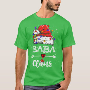 T-shirt Baba Claus Feu de Noël Pyjama Famille Correspondan