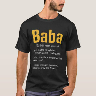 T-shirt Baba Définition Arabe Papa Fête des pères Iranien