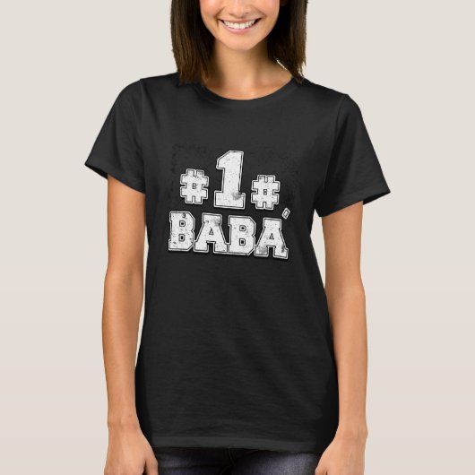 T-shirt Baba Number One  Turkish Father  Baba (Devant)