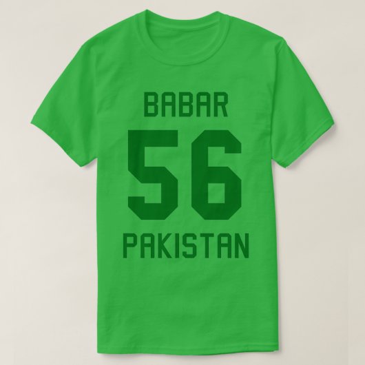 T-shirt Babar Azam 56 Pakistan Cricket Jersey 3 (Design devant)