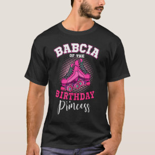 T-shirt Babcia De L'Anniversaire Princess Roller Skates Sk