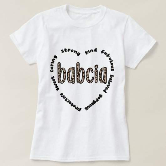T-shirt Babcia Grand-mère Babcia Grand-mère Appréciation (Design devant)