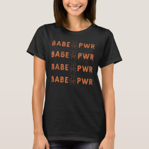 T-shirt Babe Power Vintage Mariée Demoiselle d'Honneur Ent