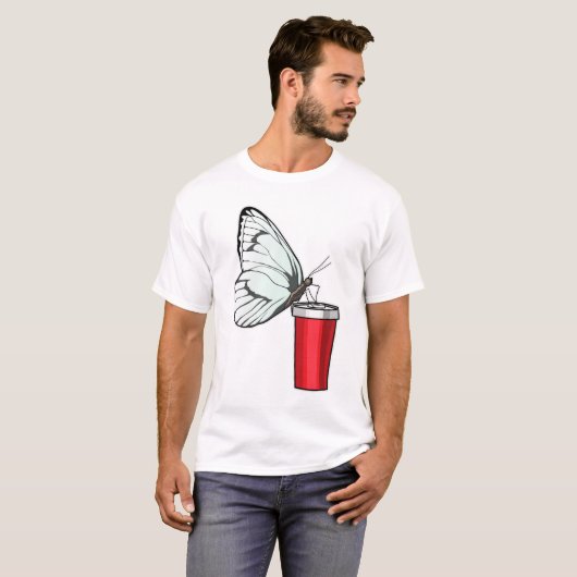 T-shirt Babfly Drinking (Devant entier)