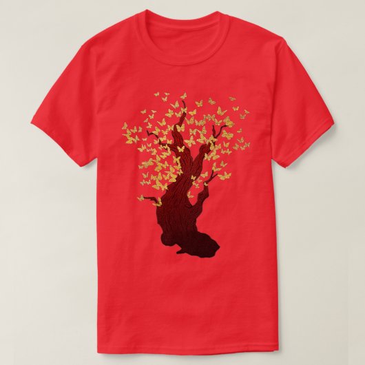 T-shirt Babfly Tree Beautiful Animal Butterflies Tree N (Design devant)