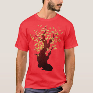 T-shirt Babfly Tree Beautiful Animal Butterflies Tree N