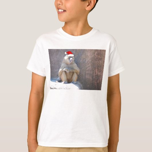 T-shirt Baboon de Noël (Devant)