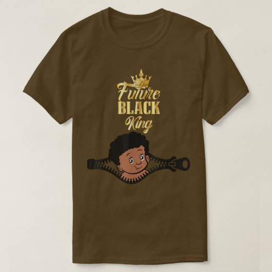 T-shirt Baby African American Future Noir King Maternité (Design devant)