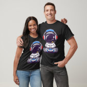T-shirt Baby Astronaut Playing Video Games (Unisexe)