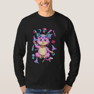 T-shirt Baby Baphomet Chat Pastel Goth Et Nu Goth