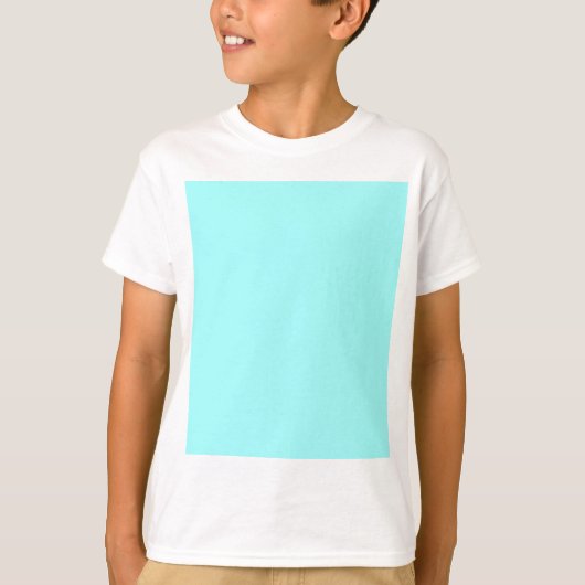 T-shirt Baby Blue Color Customisé Designer (Devant)