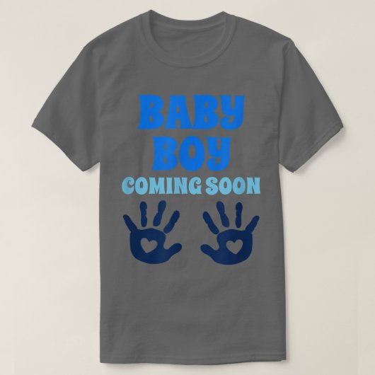 T-shirt Baby Boy Bientôt Cool Genre Reveal (Design devant)