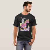 T-SHIRT BABY BUNNY RABBIT ON ROCKING HORSE (Devant entier)