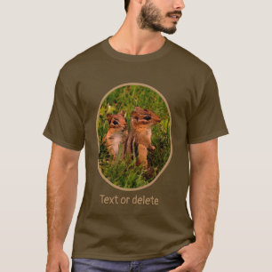 T-shirt Baby Chipmunks Faune Animal Art