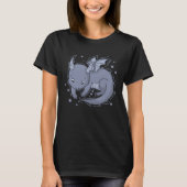 T-shirt Baby Dragon Fable Creature Fairy Tale Wings (Devant)