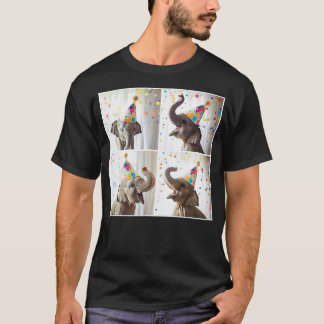 T-shirt Baby Elephant Colorful Birthday Celebration Safari