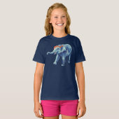 T-shirt Baby Elephant mignonne fille (Devant entier)
