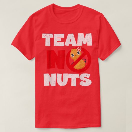 T-shirt Baby Faire-part Funny Team No Nuts Parents Gende (Design devant)