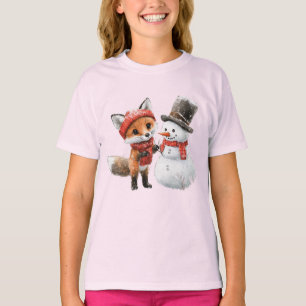 T-shirt Baby Fox et Snowman
