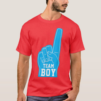 T-shirt Baby Gender Reveal Faire-part Party Team Boy Men