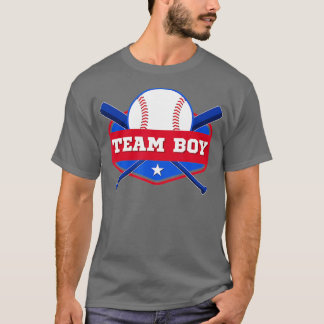 T-shirt Baby Gender Reveal Party Baseball Team Boy Team