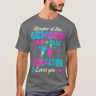 T-shirt Baby Gender Reveal Shower Pink Or Blue Grandfather