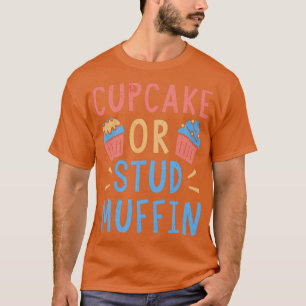 T-shirt Baby Genre Reveal Party Cupcake ou Stud Muffin