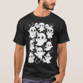 T-shirt Baby Ghosts Éffrayant mignon Halloween humeur (Devant)