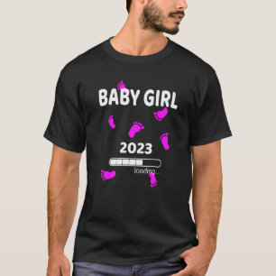 T-shirt Baby Girl Chargement 2023 Grossesse Enceinte Mère