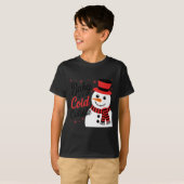 T-shirt Baby It's Cold Outside Retro Christmas Long Sleeve (Devant entier)