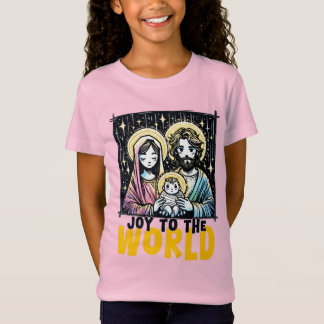 T-Shirt Baby Jesus : Joy to the World: The Holy Family