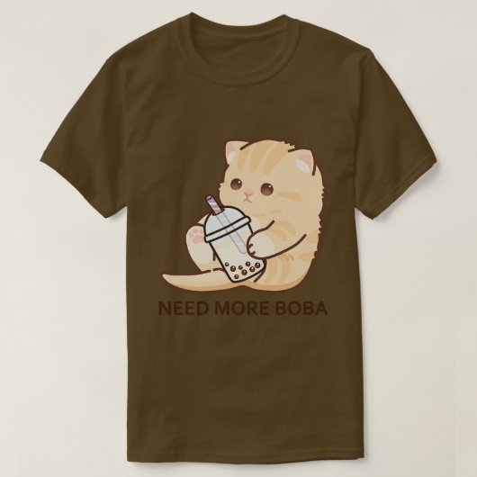 T-shirt Baby Kitten a besoin de plus Boba (Design devant)
