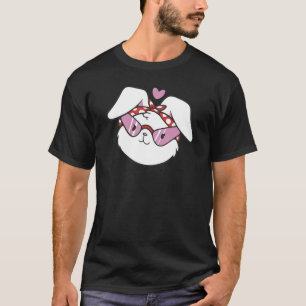 T-shirt Baby Lapin Avec Lunettes De Soleil Et Coeurs Pour
