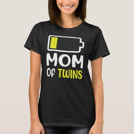 T-shirt Baby Loading Mom Of Twins Pregnancy Mothers Day  (Devant)