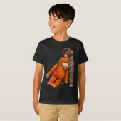 T-shirt Baby monkey punch hugging (Devant entier)