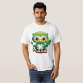 T-shirt Baby Owl Cute St Patrick Cartoon (Devant entier)