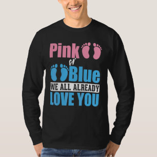 T-shirt Baby Party Baby shower rose ou bleu Révélation de