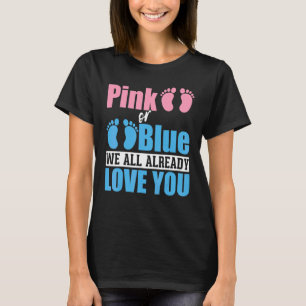 T-shirt Baby Party Baby shower rose ou bleu Révélation de