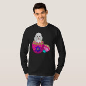 T-shirt Baby Poodle Hatching From Easter Egg Easter Day (Devant entier)